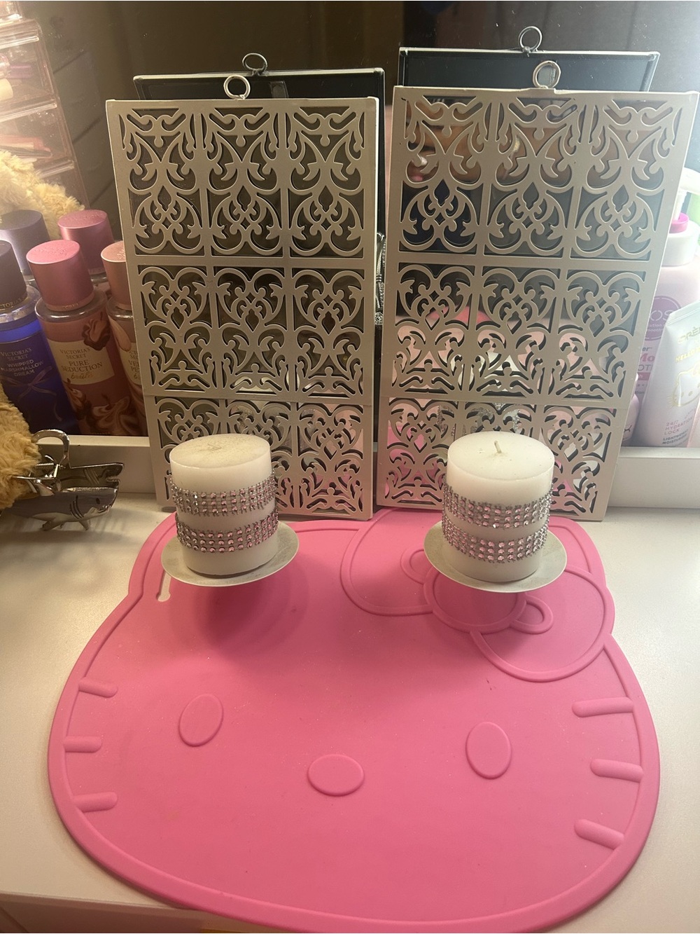 Rhinestone Candle Holders